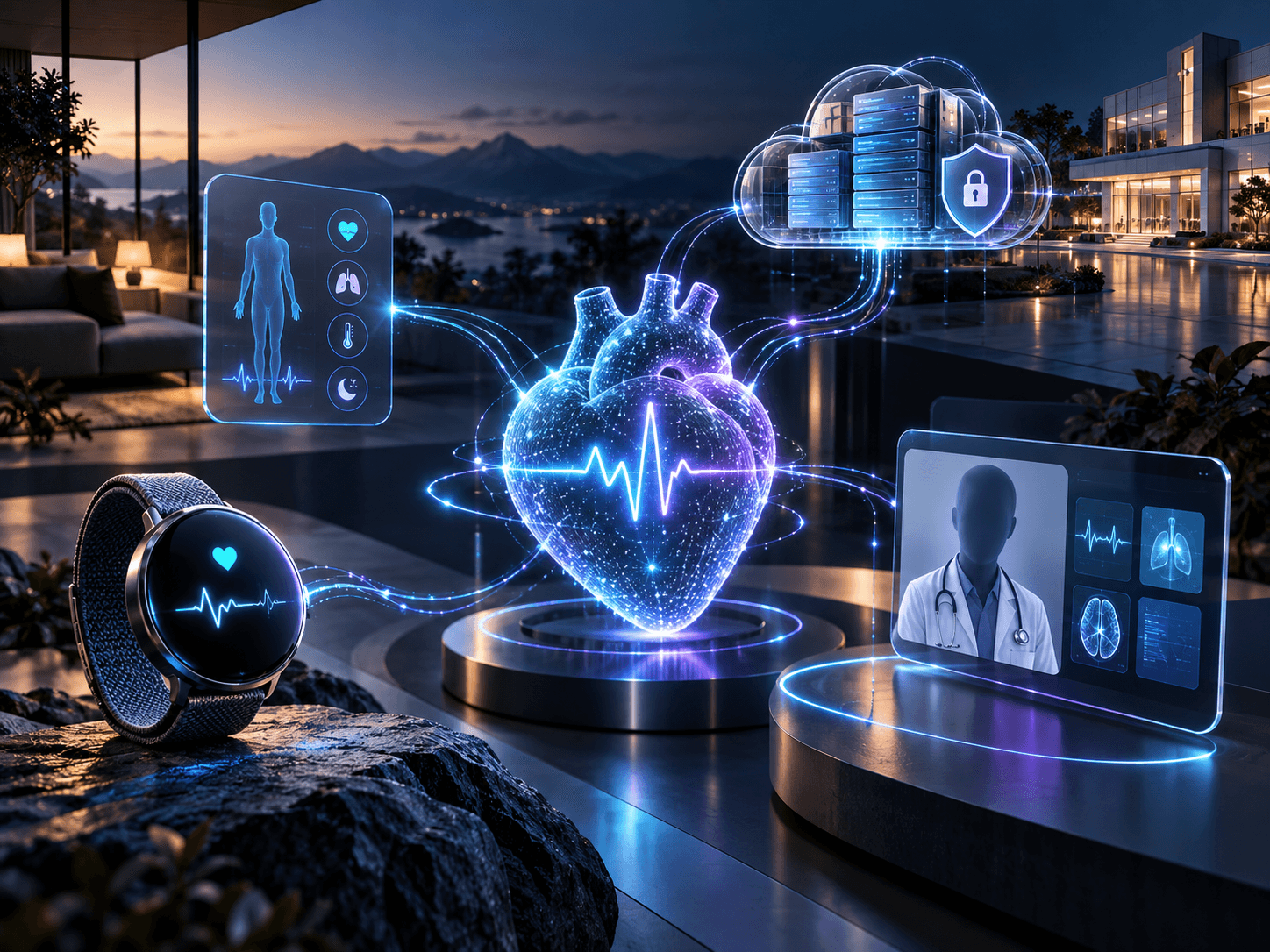 Connected digital care services, patient monitoring and health data